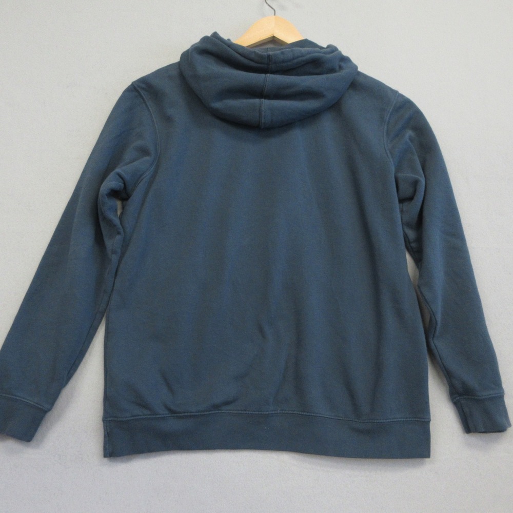 RVCA Hoodie Mens M Blue-Green Balance of Opposites Fleece Pullover Surf Skate - Picture 2 of 8